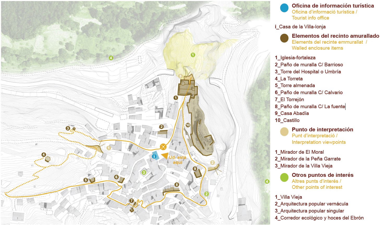 Mapa Intramuros de Castielfabib